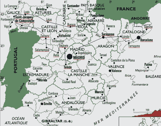 Cliquez sur les rgions